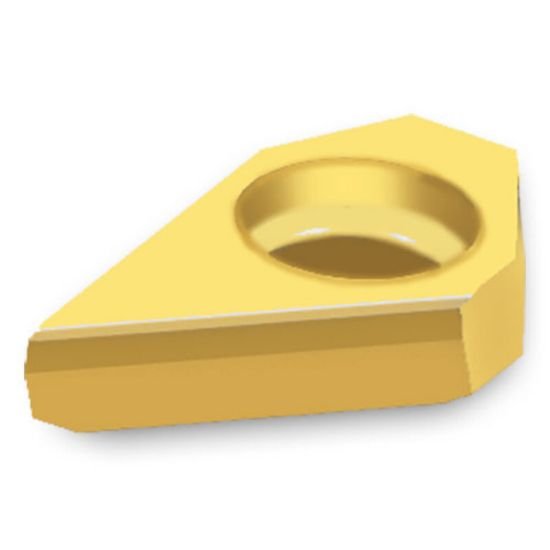 Picture of Ingersoll GOMT080330R IN2505 Hole Making Indexable Drill Insert 30.0° Chamfer TiAIn + TiN