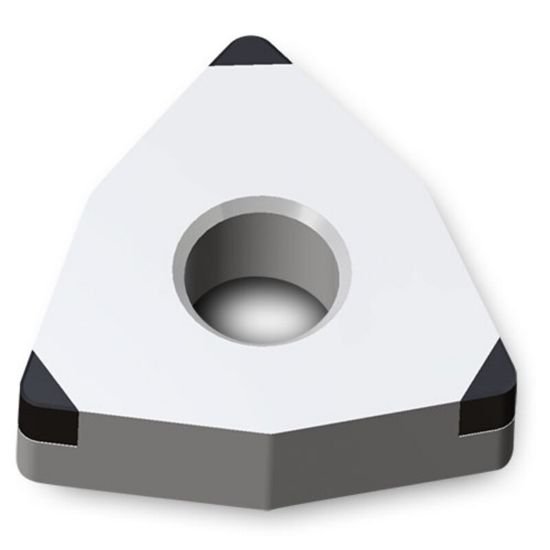 Picture of WNGA432WZ-LS3 TB670 Ingersoll WNGA080408WZLS3 TB670 Trigon Negative CBN 0.0310 0.79mm Radius Roughing, Semi Finishing