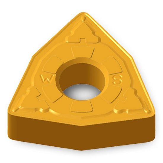 Picture of WNMG432WS TT8125 Ingersoll WNMG080408WS TT8125 Trigon Negative Carbide 0.0310 0.79mm Radius Roughing, Semi Finishing