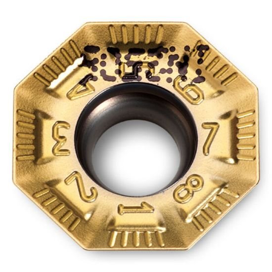 Picture of Ingersoll OFMT05T3AFINE-HR IN2510 Milling Insert Octagonal 0.024 TiAIn + TiN