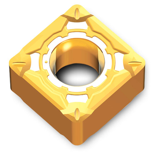 Picture of SNMG332FG TT8125 Ingersoll SNMG090408FG TT8125 Square Negative Carbide 0.0310 0.79mm Radius Roughing, Semi Finishing