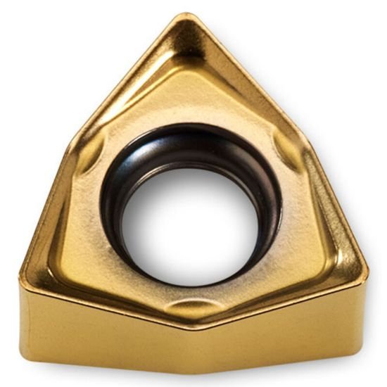 Picture of Ingersoll WNMU04T304N IN2530 Milling Insert Trigon 0.015 TiAIn + TiN DiPosHexa