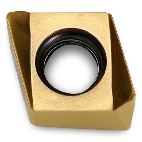 Picture of Ingersoll MNHU060308R-HW IN2530 Milling Insert Paralelagram 0.031 TiAIn + TiN Tetra Insert Carbide