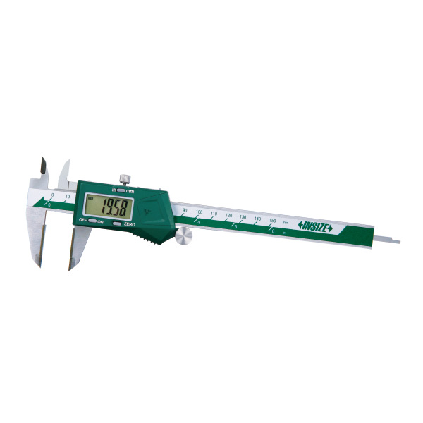 Picture of Insize 1110-150B Digital Caliper With Carbide Tipped Jaws, 0-6"/0-150mm