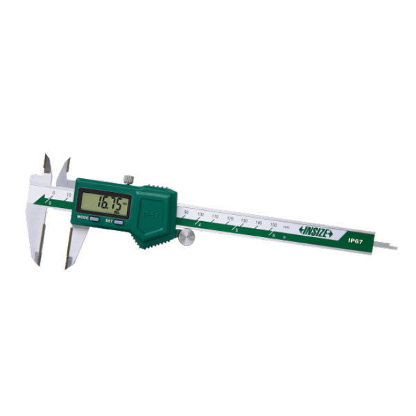 Picture of Insize 1110-150C Digital Caliper With Carbide Tipped Jaws, IP67 dust/waterproof (no data output), 0-6"/0-150mm