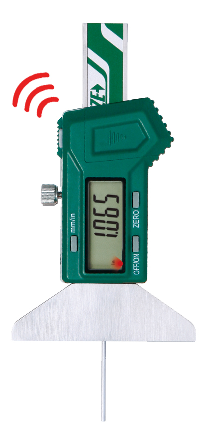Picture of Insize 1140-150WL Mini Digital Depth Gage With Round Bar,0-6"/0-150mm, built-in wireless