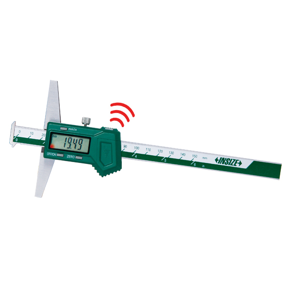 Picture of Insize 1144-150AWL Digital Double Hook Depth Gage, 0-6"/0-150mm, wireless