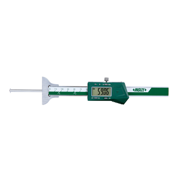 Picture of Insize 1148-100S Electronic Depth Gage With Round Depth Bar, 0-4"/0-100mm