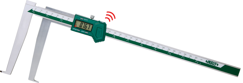 Picture of Insize 1178-300WL Digital Inside Groove Caliper, 1.18-12"/25-300mm, built-in wireless 6940561942484