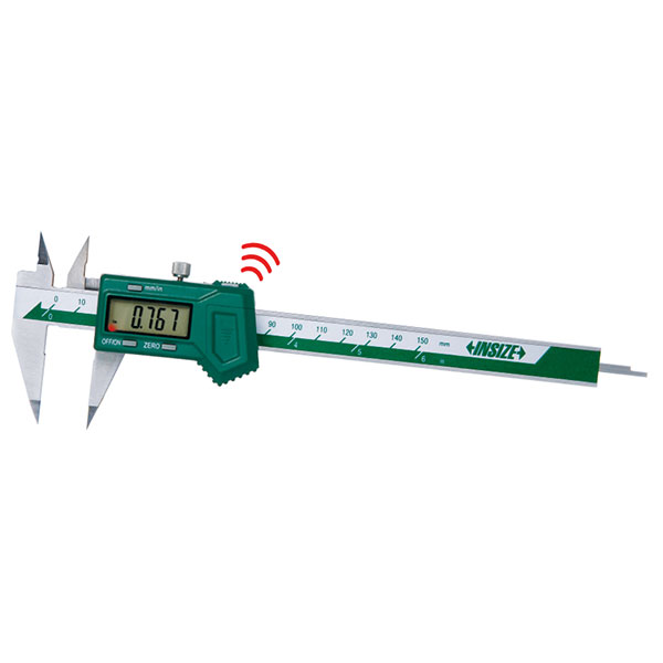 Picture of Insize 1183-200AWL Digital Point Caliper, 0-8"/0-200mm, built-in wireless
