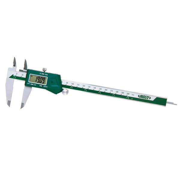 Picture of Insize 1184-150 Digital Calipers With One Direction Upper Jaws, 0-6"/0-50mm, jaw with same height