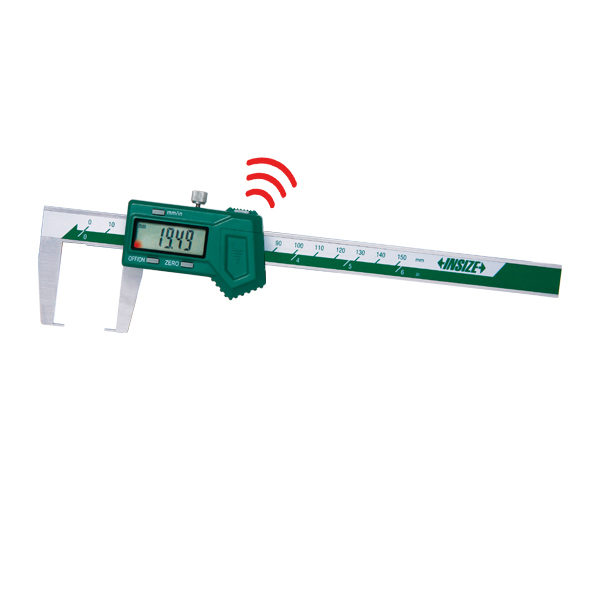 Picture of Insize 1187-200AWL Digital Outside Neck Caliper, 0-8"/0-200mm, built-in wireless