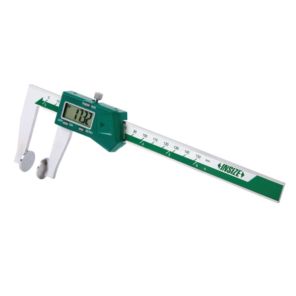 Picture of Insize 1533-150WL Digital Caliper With Disk Faces, 0-6"/0-150mm, Built-In Wireless