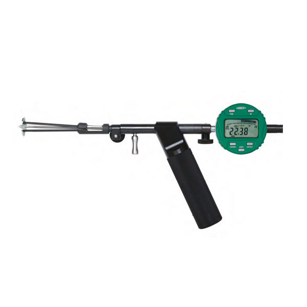 Picture of Insize 2436-200 Pistol Grip Groove Bore Gages, Contact Points, 1.58-7.87", Travel Of Contact Point .39"