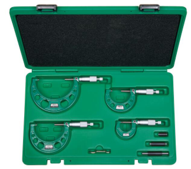 Picture of Insize 3203-44A Outside Micrometer Set W/Case, 0-4"