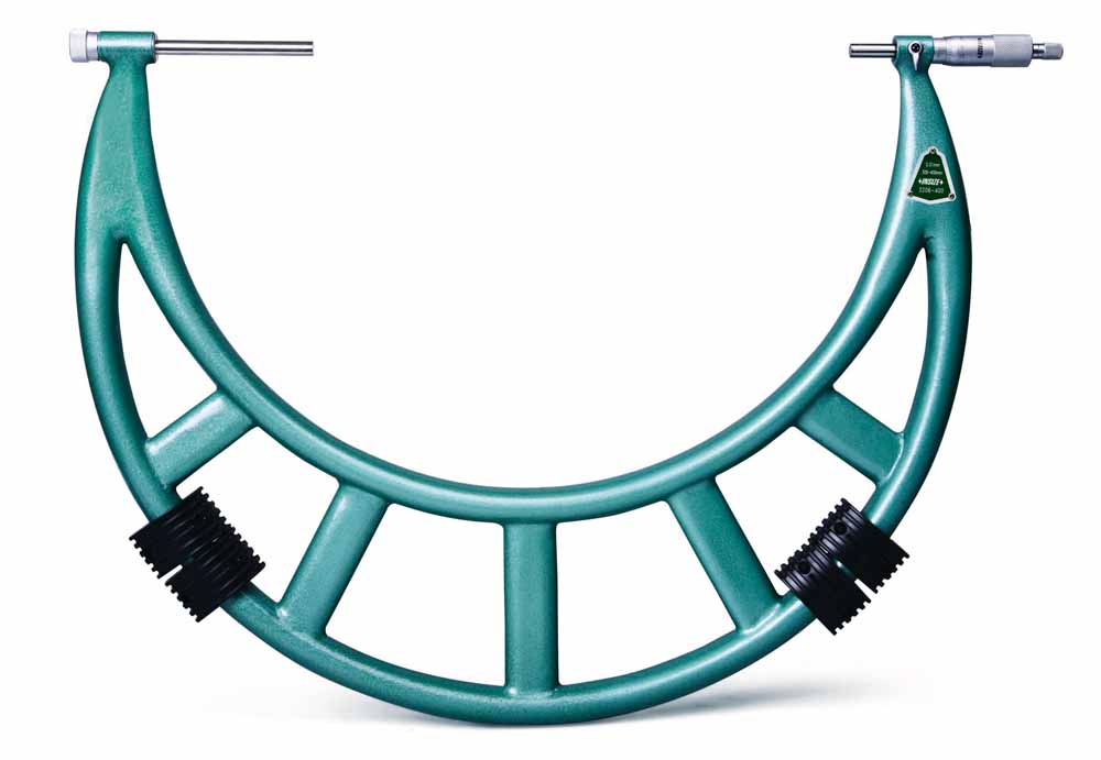 Picture of Insize 3206-16 Outside Micrometer With Interchangeable Anvils, 12-16"