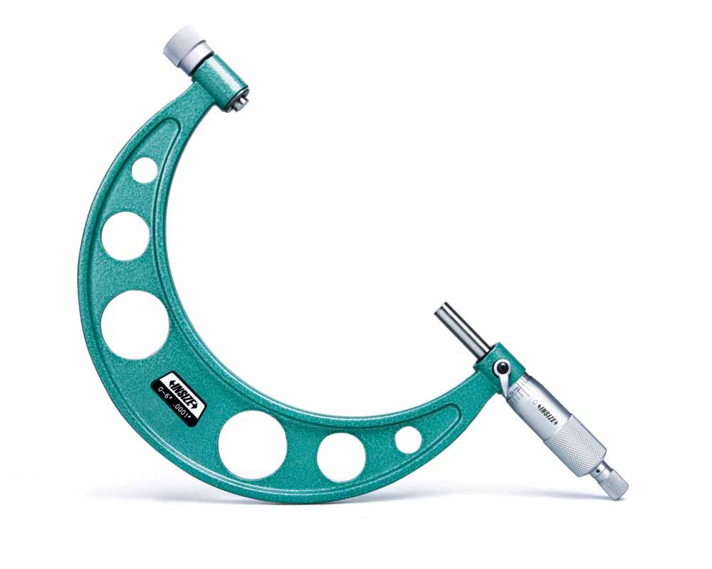 Picture of Insize 3206-6 Outside Micrometer With Interchangeable Anvils, 0-6"