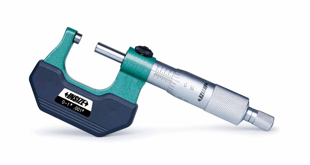 Picture of Insize 3236-1B Outside Micrometer For Left And Right Hand, 0-1"