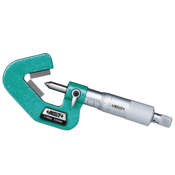 Picture of Insize 3290-107 V-Anvil Micrometer，7 Flutes，.2-1"