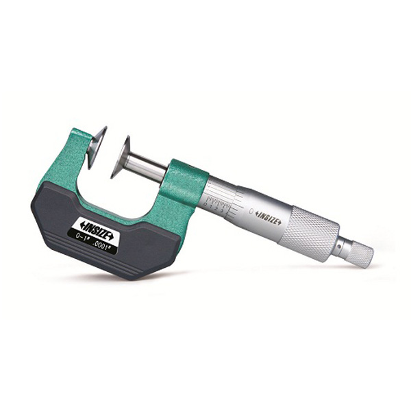 Picture of Insize 3294-2 Non Rotating Spindle Disk Micrometer, 1-2"