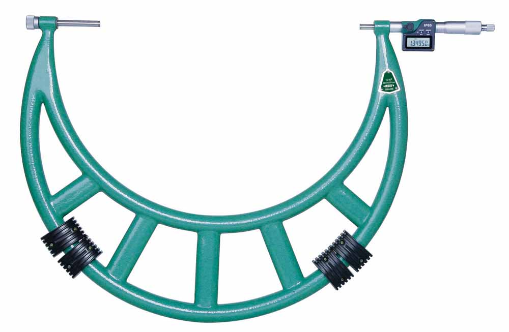 Picture of Insize 3506-800E Digital Outside Micrometer With Interchangeable Anvils, 28-32"/700-800mm
