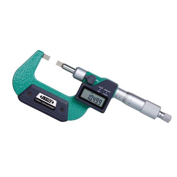 Picture of Insize 3532-25A Digital Blade Micrometer (6.5X0.75mm), 0-25mm/0-1"