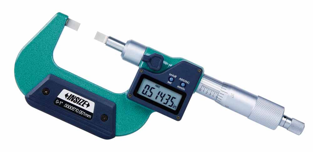 Picture of Insize 3532-25Be Digital Blade Micrometer, 0-1"/0-25mm, Type B