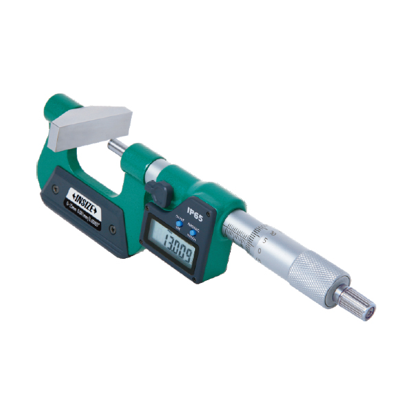 Picture of Insize 3534-25Ae Micrometer Anvil Digital Large Anvil Micrometer, 0-1"/0-25mm