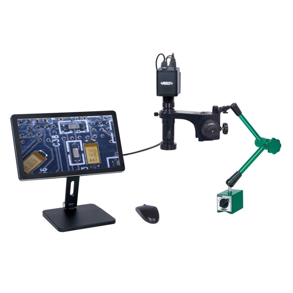 Picture of Insize 5317-Af109 Flexible Arm Auto Focus Digital Microscope (With Display, With Magnetic Stand), 20X~123X