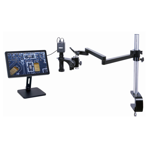 Picture of Insize 5317-Af110 Flexible Arm Auto Focus Digital Microscope (With Display, With Desktop Clamp) ,20X~123X