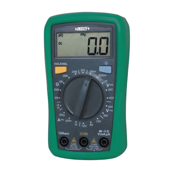 Picture of Insize 9242-ML100A Mini Digital MULTIMeter (Basic Type), DC Voltage 200mV/2000mV/20V/200V/600V, AC Voltage 200V/600V
