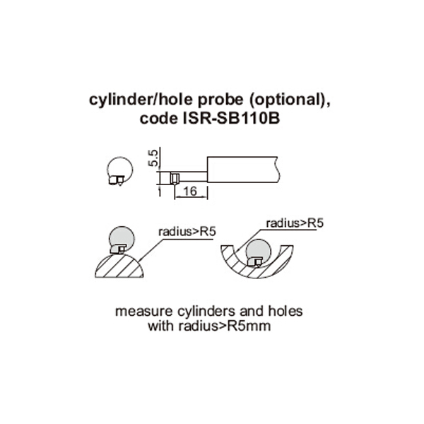 Picture of Insize Isr-Sb110B Cylinder/Hole Probe