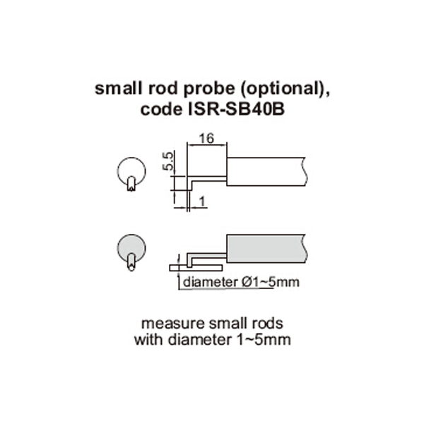 Picture of Insize Isr-Sb40B Small Rod Probe