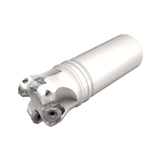 Picture of Iscar ECM D1.50-W1.25-11 Milling Cutter 90.0°, 45.0°, 44.0° 1.500 Diameter Weldon 1.250 4.000 OAL 4 Flute