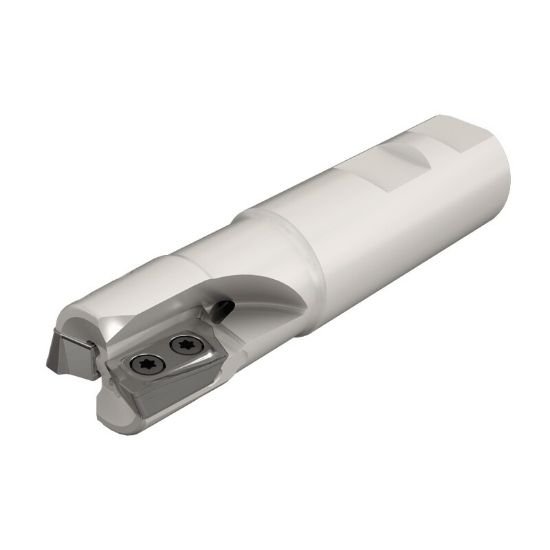 Picture of Iscar HP E90AT-D1.25-2-W1.25-19 Milling Cutter 90.0° 1.250 Diameter Weldon 1.250 4.000 OAL 2 Flute