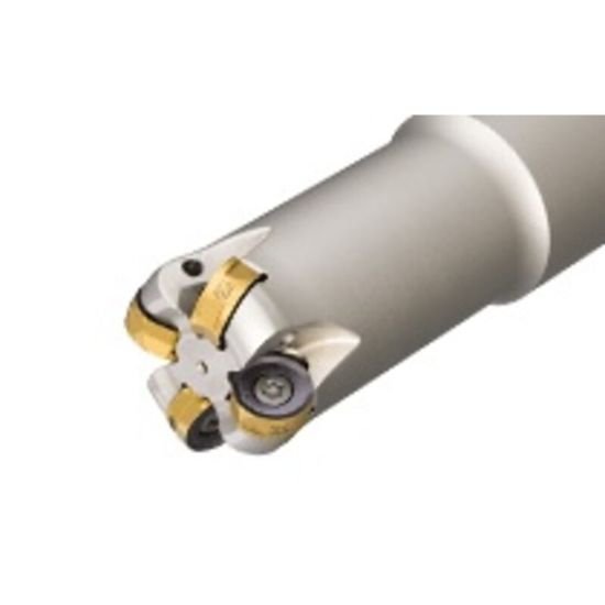 Picture of Iscar H400 ERD1.25-4-2.5W125-12 Milling Cutter Button Cutter 1.250 Diameter Weldon 1.250 4.725 OAL 4 Flute