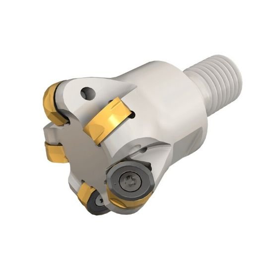 Picture of Iscar H400 ER D25-3-M12-10 Milling Cutter Button Cutter 0.984 Diameter Screw On M12 1.969 OAL 3 Flute