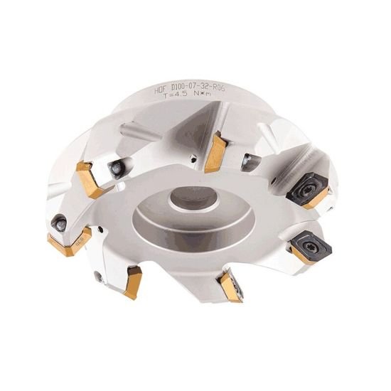 Picture of Iscar HOf D4.00-07-1.50-R06 Milling Cutter 42.0° 4.000 Diameter Face Mill 1.500 2.020 OAL 7 Flute