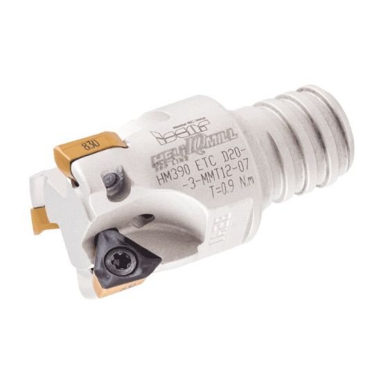 Picture of Iscar HM390 ETC D0.75-3mmT12-07 Milling Cutter 90.0° 0.750 Diameter Screw On T12 1.270 OAL 3 Flute