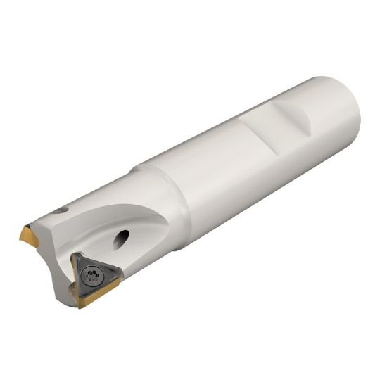 Picture of Iscar H690 E90AX D1.50-6W1.0-10 Milling Cutter 90.0° 1.500 Diameter Weldon 1.000 4.000 OAL 6 Flute