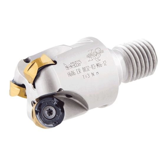 Picture of Iscar H606 ER D032-03-M16-12 Milling Cutter Button Cutter 0.787 Diameter Screw On M16 2.362 OAL 3 Flute
