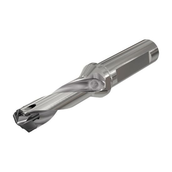 Picture of Iscar DCN 0394-118-063A-3D 0.394" Indexable Head Drills with Coolant Holes and One Flat Shank, Drilling Depth 3xD