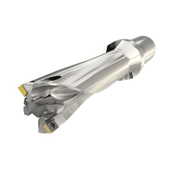 Picture of Iscar MNC1500-750-150-0827-10-5 1-1/2" Large Diameter Indexable Drills with a Pilot Drilling Head and One Flat Shank, Drilling Depth 5xD