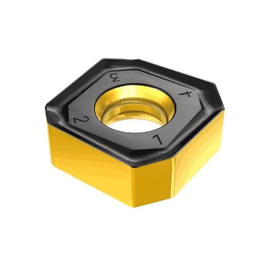 Picture of Iscar S845SNHU1806ANR IC810 Milling Insert Square 0.039 Corner Radius AlTiCrN + TiN