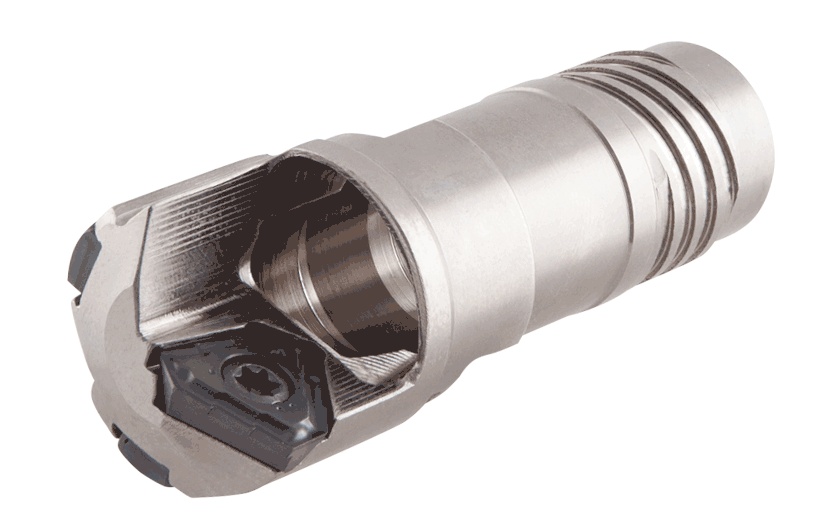 Picture of Iscar ISD-EF 1.040-1.102-FT 1.04" Deep Single Tube Drills with External 4 Start Thread Connection Carrying Triangular Inserts (.630-1.102 dia.)
