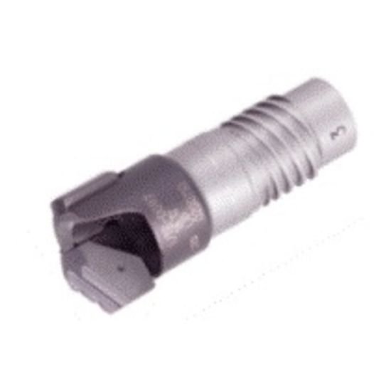 Picture of Iscar ISD-E1 .536-.574 NOM 2 0.536" Deep Single Tube Drills with External 2 and 4 Start Thread and a Single Brazed Tip (.496-.787 dia.)