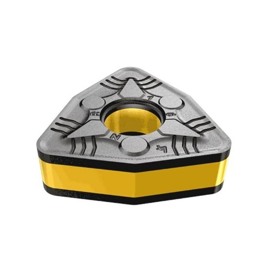 Picture of WNMG432 NR IC4028 Iscar WNMG080408 NR IC4028 Trigon Negative Carbide 0.0310 0.79mm Radius Roughing, Semi Finishing