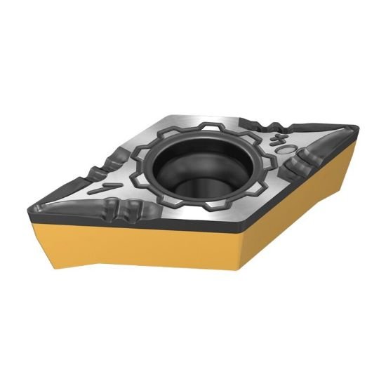 Picture of DCMT13T508-F3P-SL IC8150 Iscar DCMT13T508-F3P-SL IC8150 55.0° Positive Carbide 0.0310 0.79mm Radius Roughing, Semi Finishing