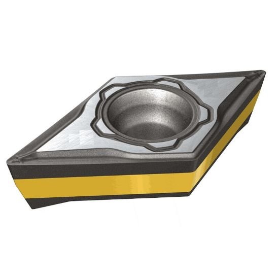 Picture of DCMT13T508-SM-SL IC8150 Iscar DCMT13T508-SM-SL IC8150 55.0° Positive Carbide 0.0310 0.79mm Radius Roughing, Semi Finishing