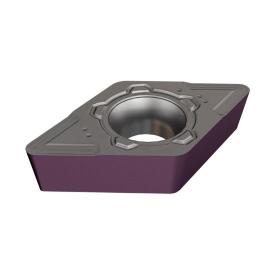 Picture of DCMT13T508-M3M-SL IC6025 Iscar DCMT13T508-M3M-SL IC6025 55.0° Positive Carbide 0.0310 0.79mm Radius Roughing, Semi Finishing